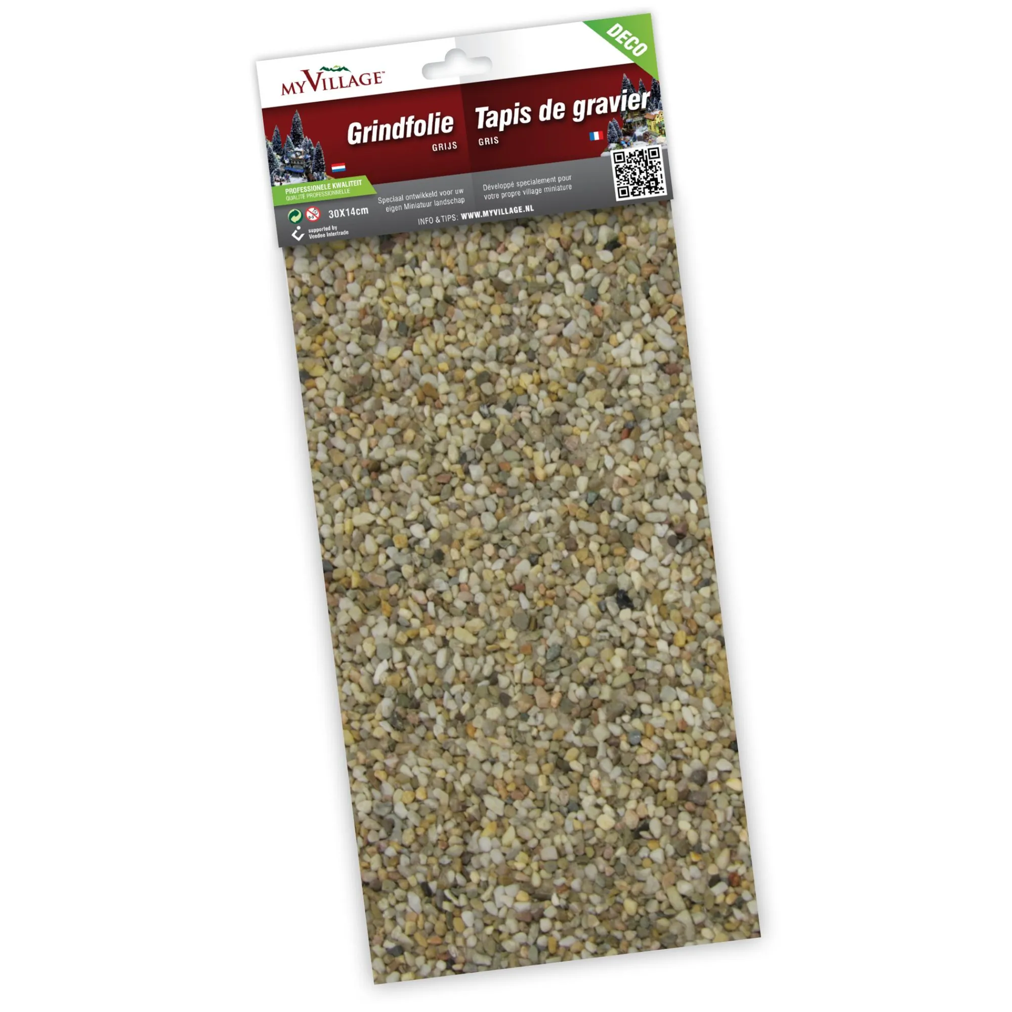 Lemax Kerstdorpen|ohgreen Grindfolie grijs 30x14cm