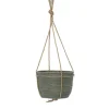Potten En Vazen|ohgreen Hanging pot stripe green d20h19cm