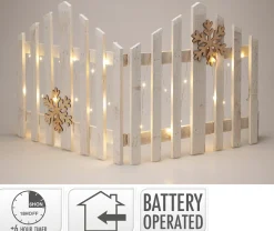 Deco Verlichting Binnen|ohgreen Hek met led wit 38cm