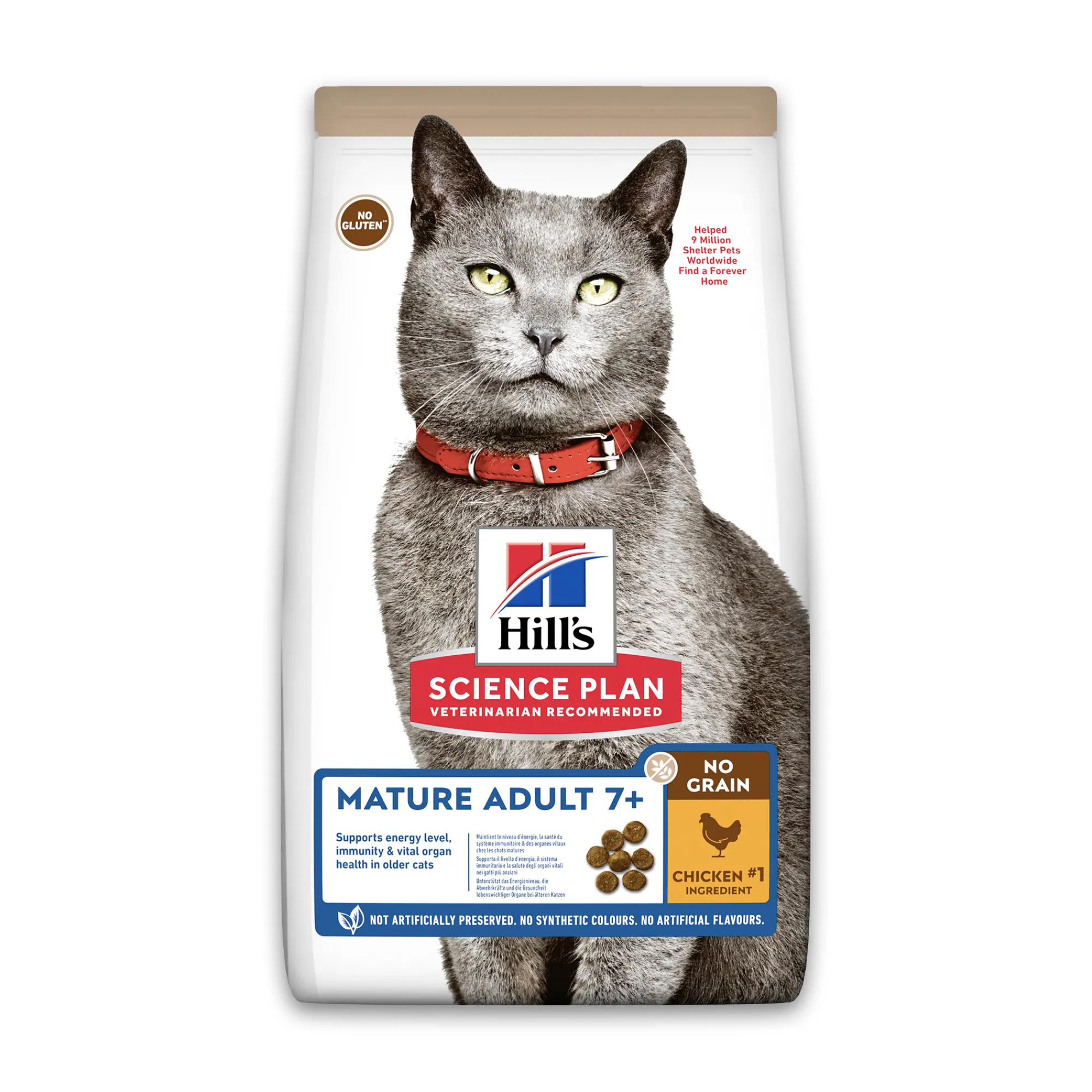 Werelddierendag|Kat Voeding|ohgreen Hill's science plan kattenvoer graanvrij met kip 1,5kg