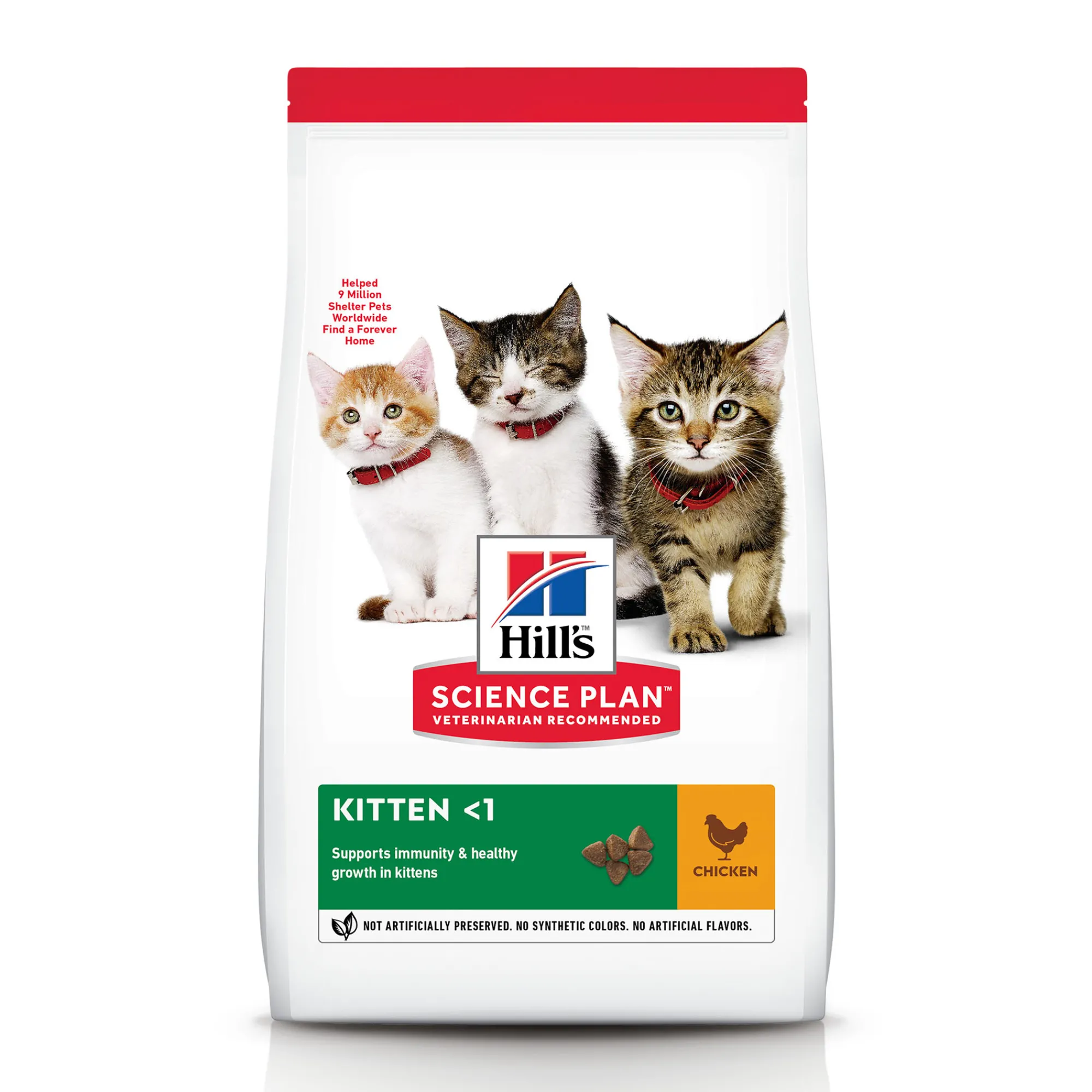 Werelddierendag|Kat Voeding|ohgreen Hill's science plan kitten kattenvoer kip 1,5kg