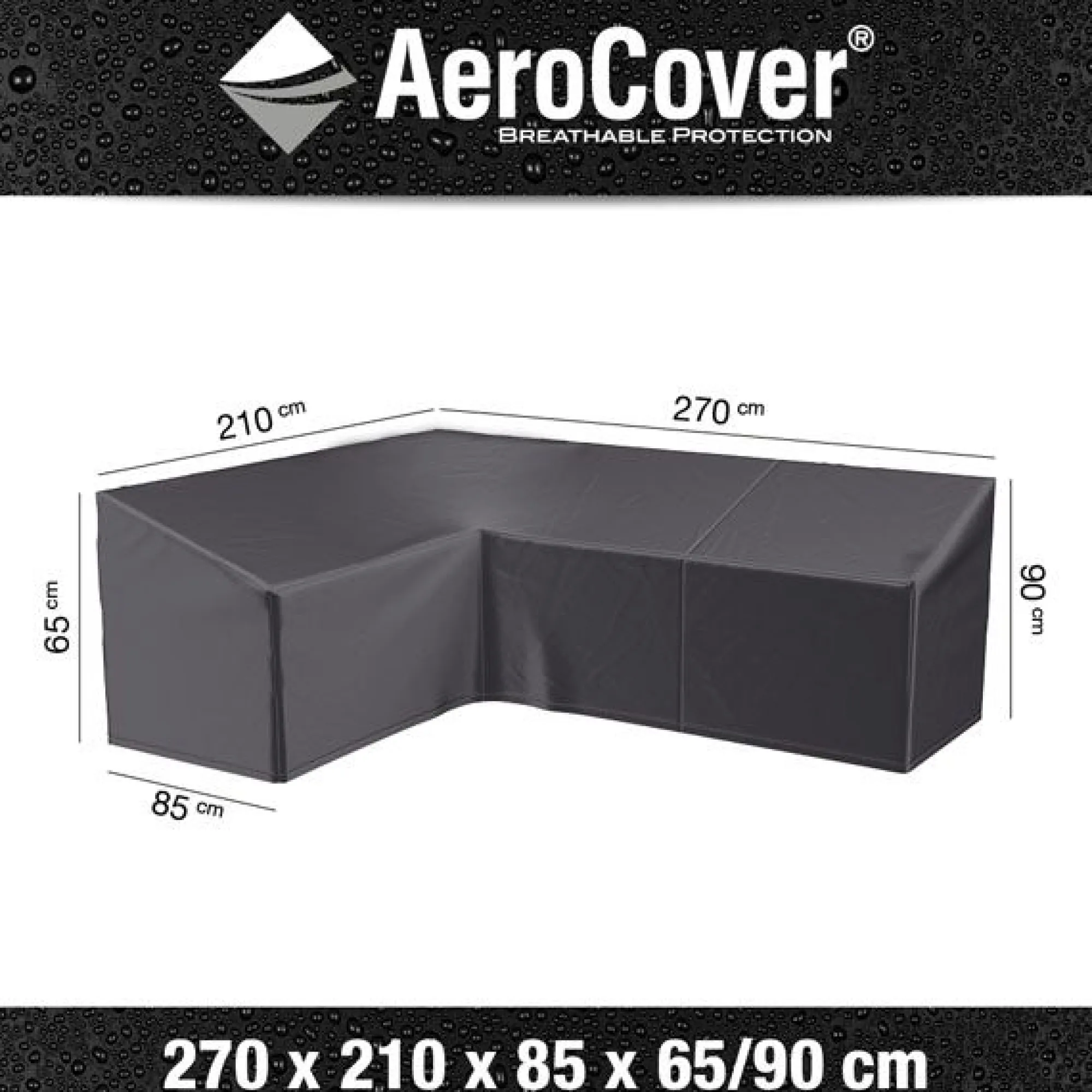 Accessoires En Onderhoud|ohgreen Hoes lounge L links 270x210x85xh65/90cm
