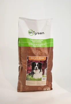 Werelddierendag|Hond Voeding|ohgreen Hondenbrokken adult chicken small & medium breed 12kg