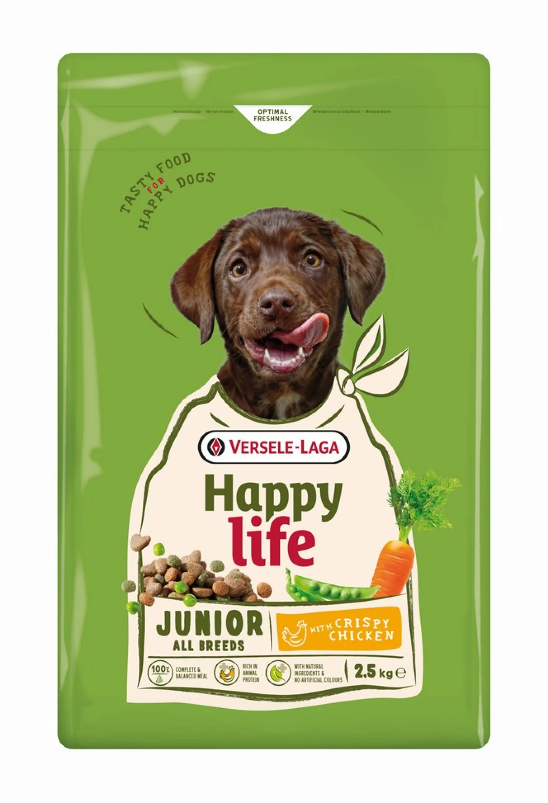 Werelddierendag|Hond Voeding|ohgreen Hondenbrokken happy life junior met kip 2,5kg