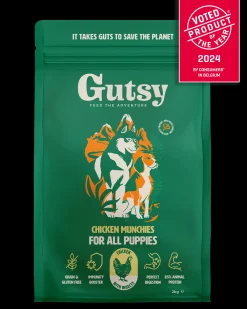 Hond Voeding|ohgreen Hondenbrokken kip en insect 2kg puppy