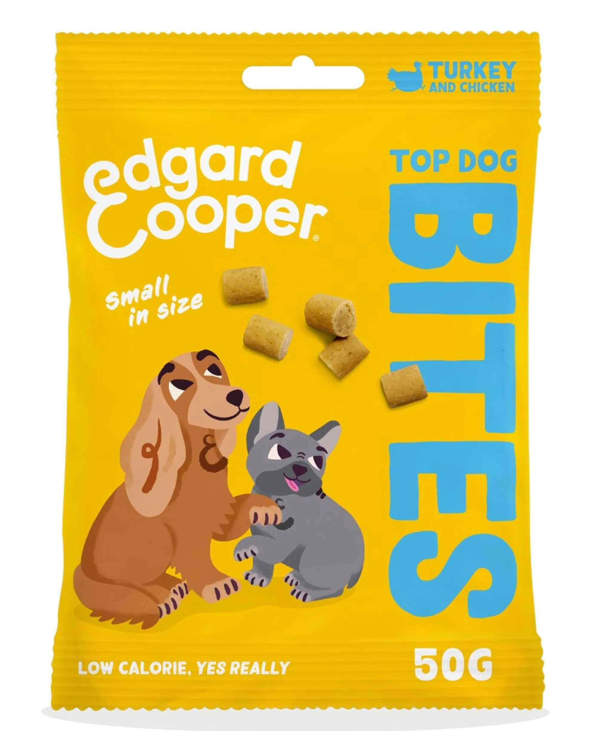 Hond Voeding|ohgreen Hondensnack treats top dog bites met kalkoen en kip