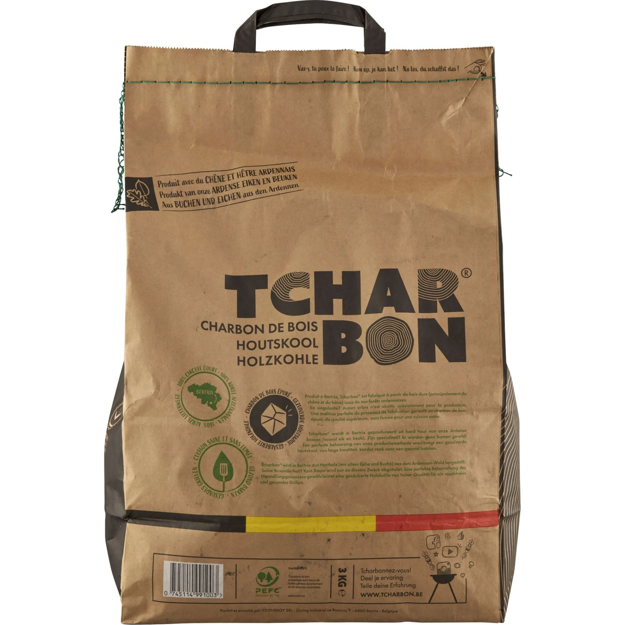 Brandstof En Aanmaak|Ecocheques|ohgreen Houtskoolzak 100% belg 3kg