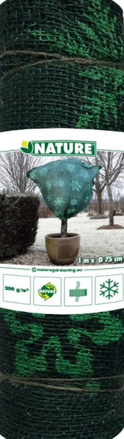 Winter|ohgreen Jutehoes H100xØ75cm groen met aantrekkoord