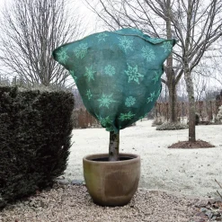 Winter|ohgreen Jutehoes H100xØ75cm groen met aantrekkoord