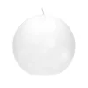 Kaarsen|ohgreen KAARS BOL ⌀ 9 CM WIT