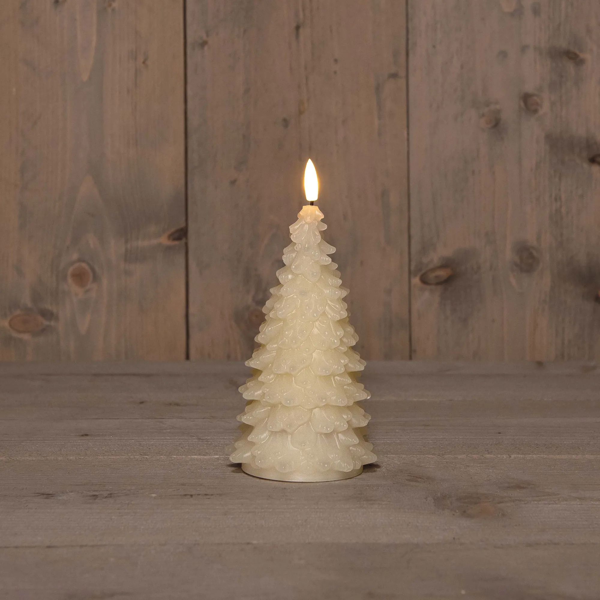 Deco Verlichting Binnen|ohgreen Kaars kerstboom wax 3d vlam