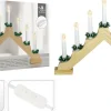 Deco Verlichting Binnen|ohgreen Kaarsenbrug hout 7 lampen