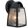 Verlichting|Ecocheques|ohgreen Kelsey wandlamp - helder glas mat zwart e27 40w
