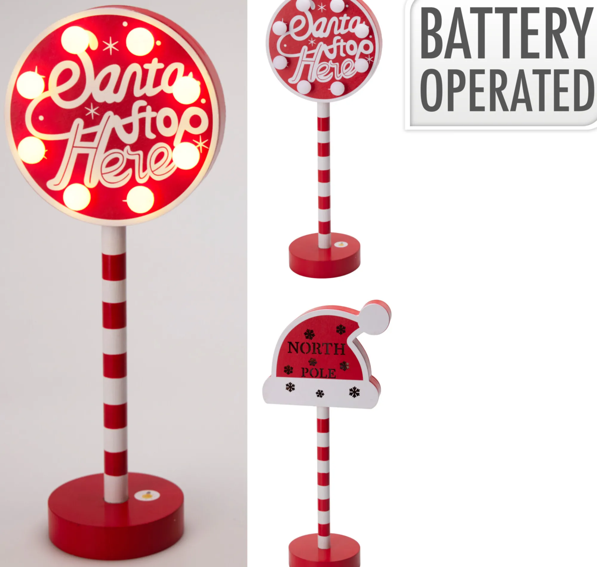 Deco Verlichting Binnen|Thema Holiday|ohgreen Kerst deco led hout 29cm