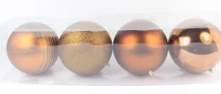 Kerstballen|ohgreen Kerstbal bruin (4sts)