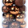 Kerstballen|ohgreen Kerstbal bruin (30sts)