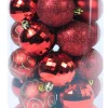 Kerstballen|ohgreen Kerstbal wijnrood (30sts)