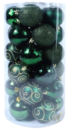Kerstballen|ohgreen Kerstbal woudgroen (30sts)