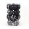 Kerstballen|ohgreen Kerstbal zwart (16sts)