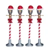 Lemax Kerstdorpen|ohgreen Kerstmuts straatlantaarn, set van 4, zonder (4,5v)