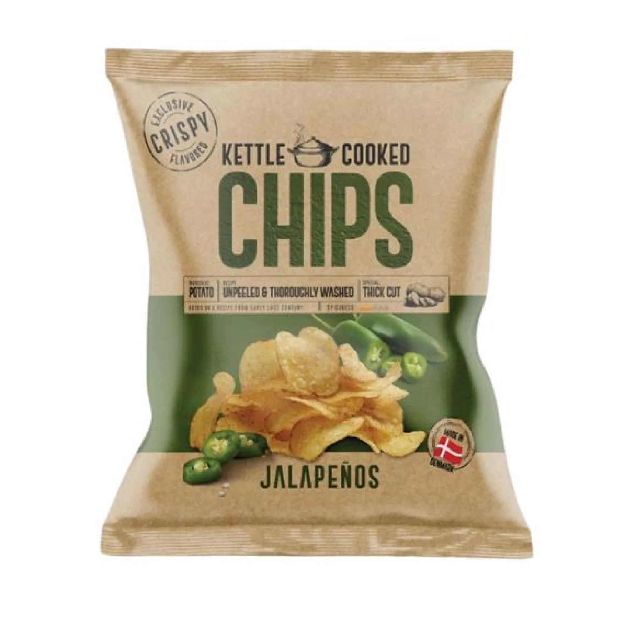 Voeding|ohgreen Kettle cooked chips jalapeño 150 gr