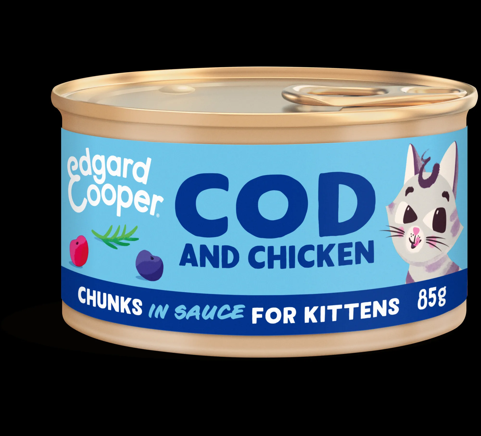 Kat Voeding|ohgreen Kitten kabeljauw&kip saus 85g