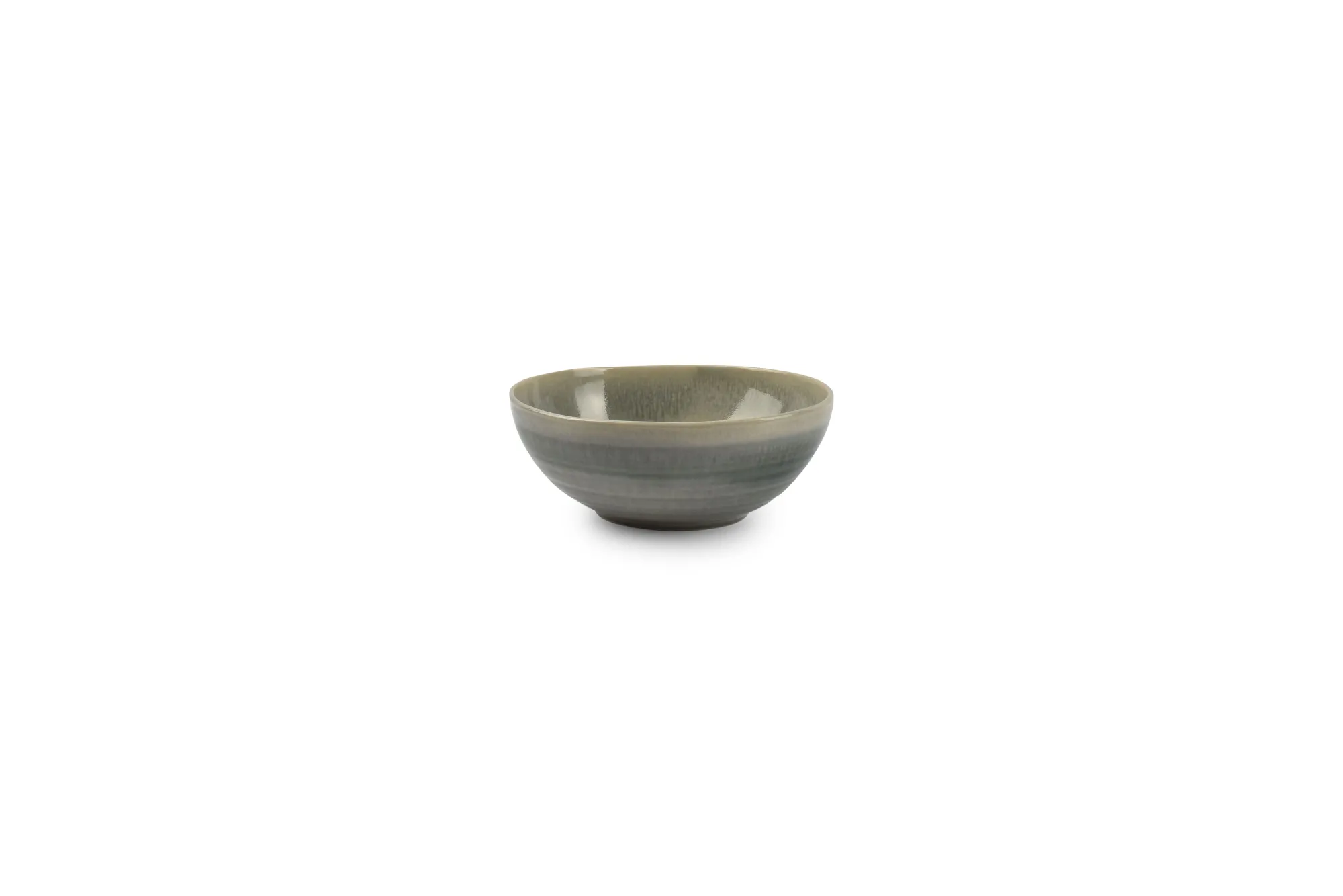 Servies|ohgreen Kom 16,5x15xh6,5cm groen/grijs flint