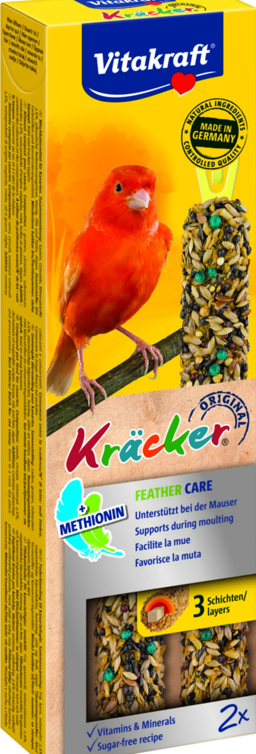 Vogels Voeding|ohgreen Kräcker® feather care| 2stuks| kanaries