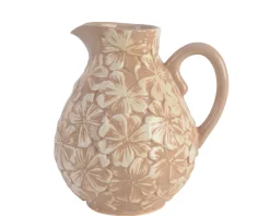 Potten En Vazen|ohgreen Kruik aardewerk 22cm roze