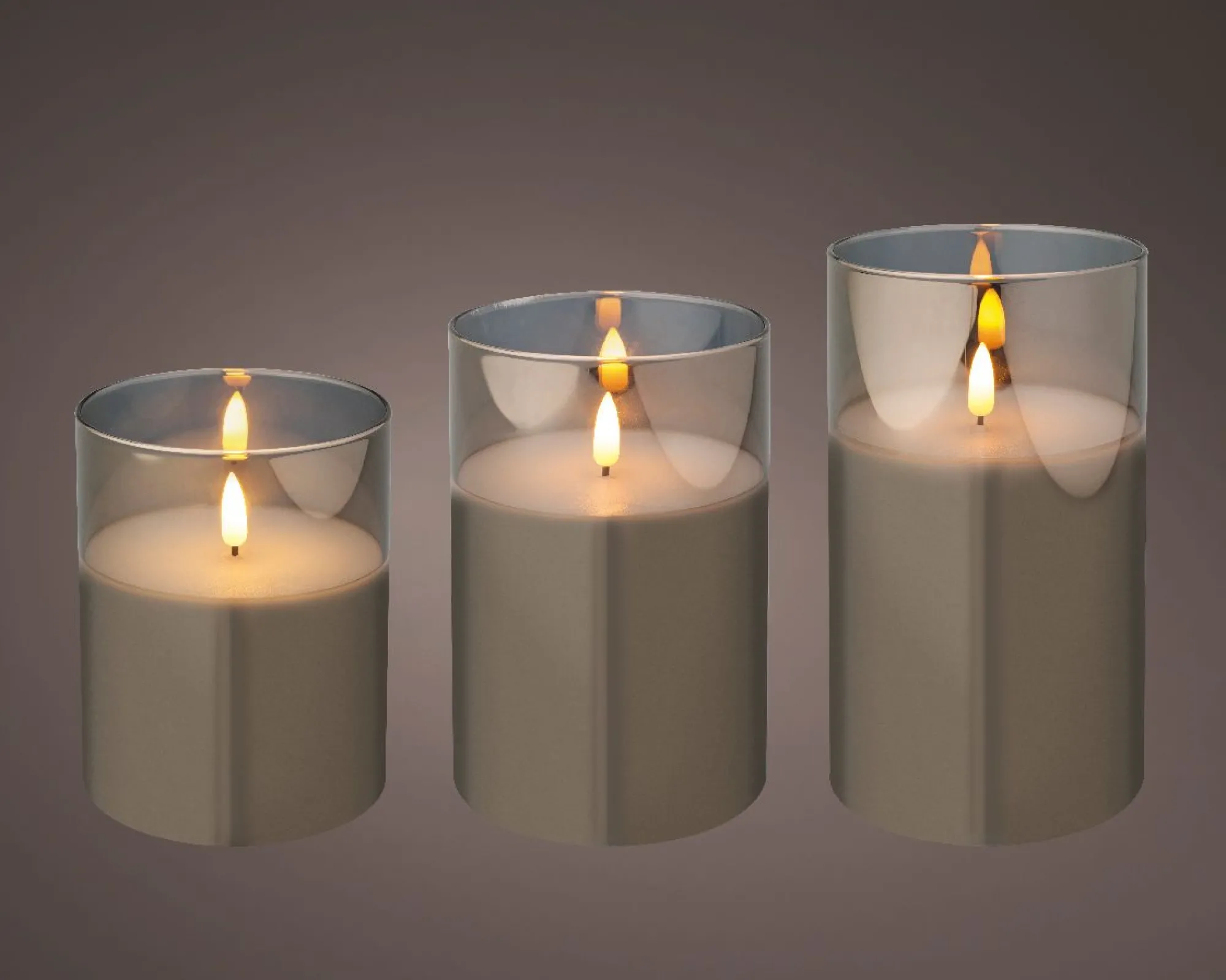 Deco Verlichting Binnen|ohgreen Led kaars glas steady batterij