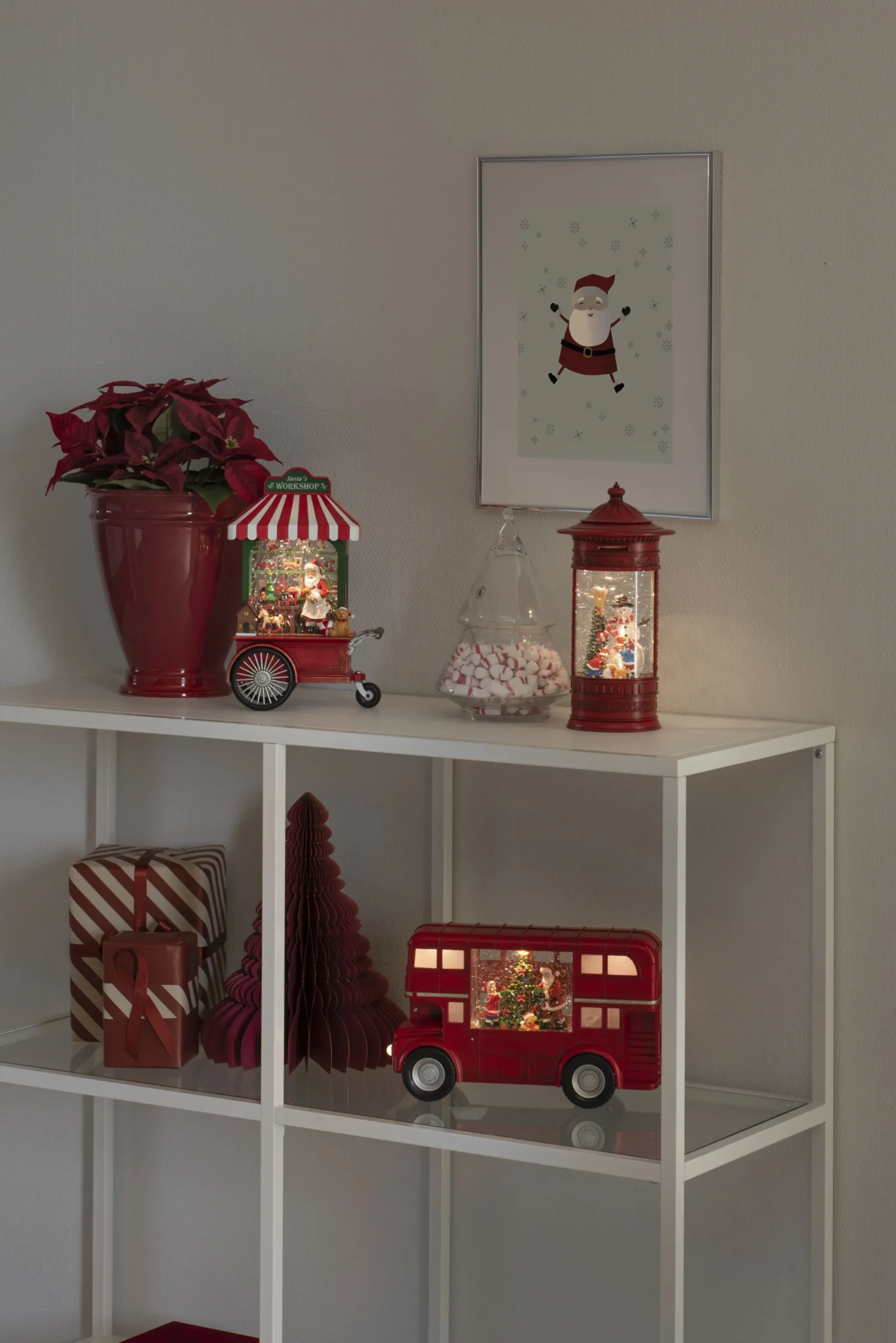 Deco Verlichting Binnen|ohgreen Led kerstlantaarn werkplaats van de kerstman