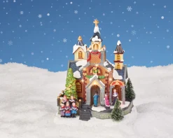 Lemax Kerstdorpen|ohgreen Led scenery kerk