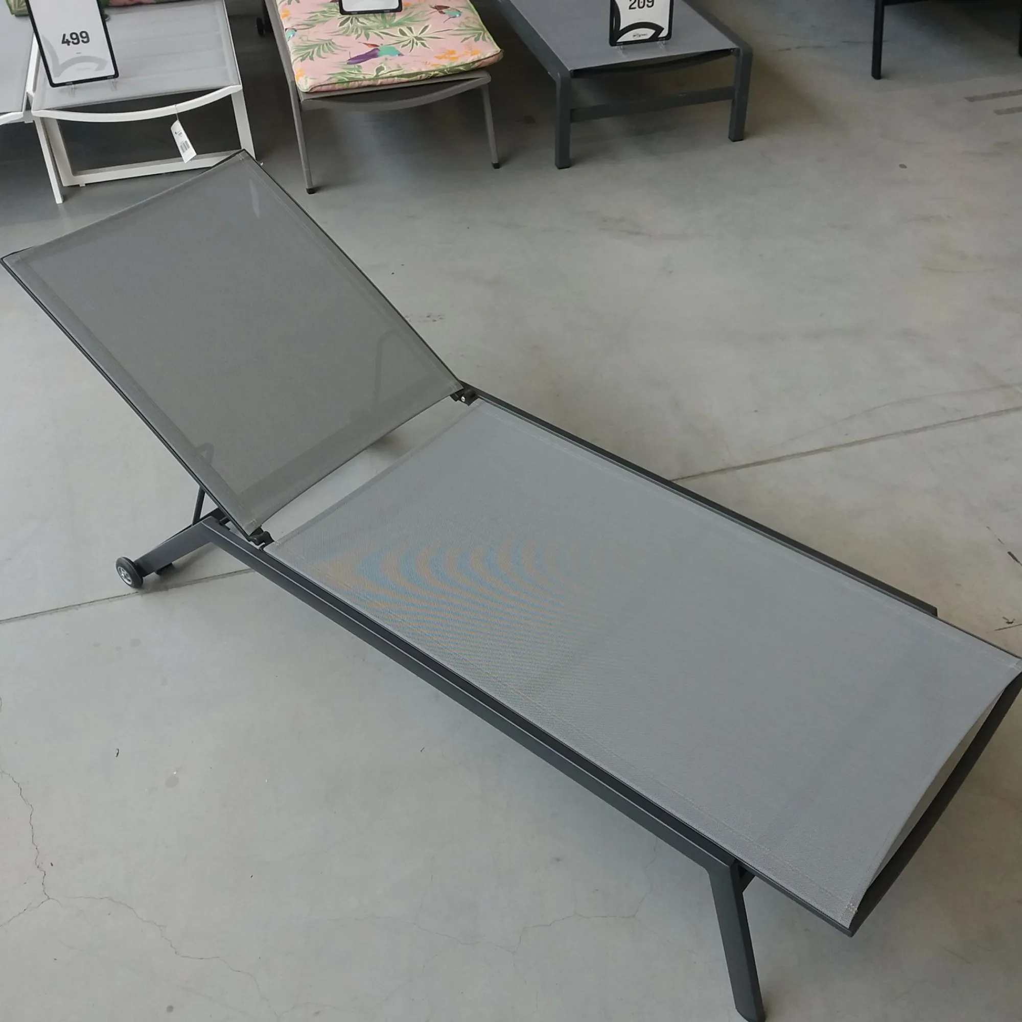 Tuinmeubelen|ohgreen Ligbed Hydra antraciet/zilver