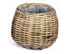 Potten En Vazen|ohgreen Mand rond grijs D26H24CM
