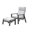 Tuinmeubelen|ohgreen Max verstelbare relaxfauteuil met voetenbank