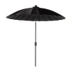 Parasol|ohgreen Mid pole Verona d250cm zwart-zwart