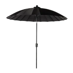 Parasol|ohgreen Mid pole Verona d250cm zwart-zwart