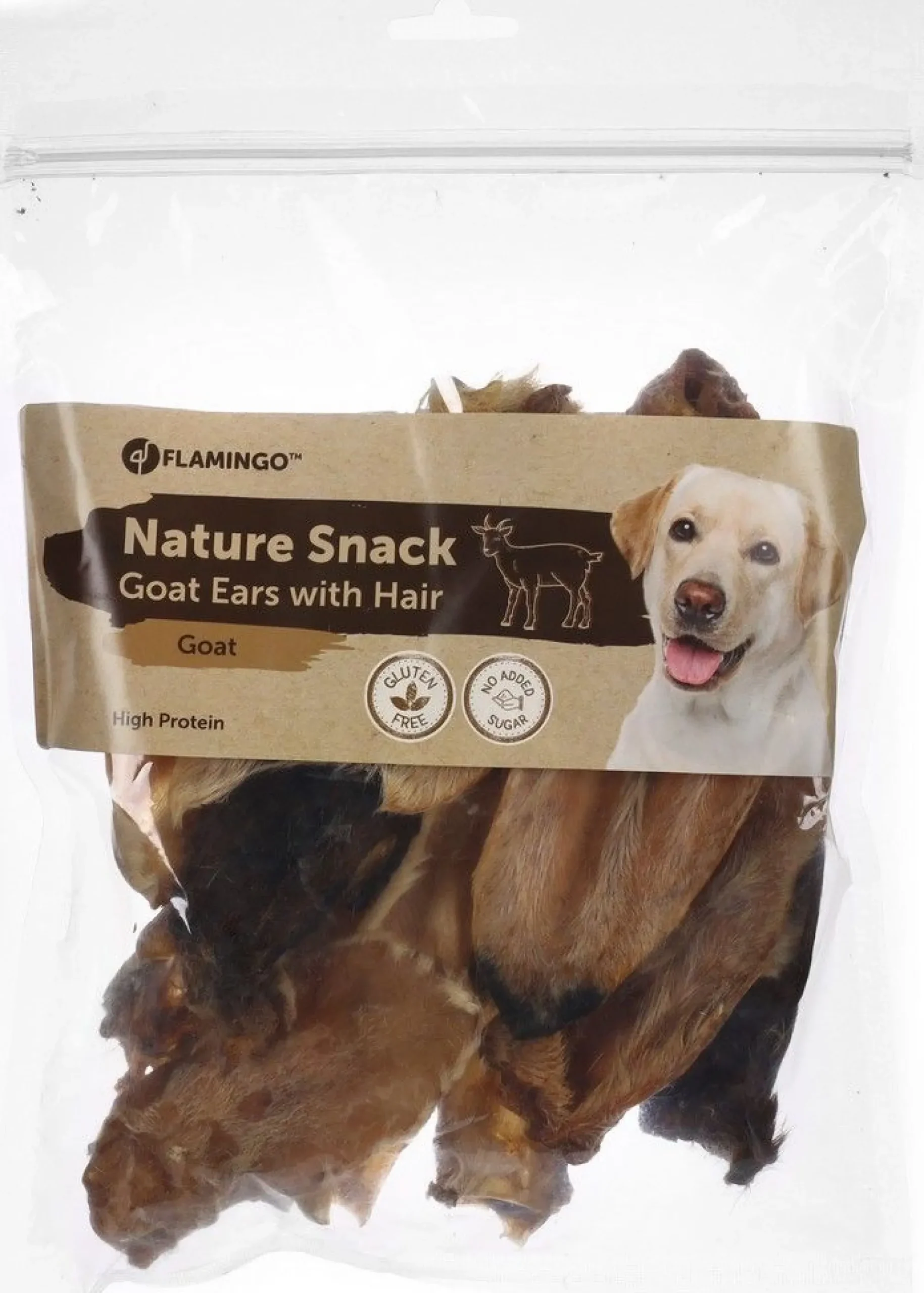 Hond Voeding|ohgreen Nature snack geitenoren met haar 200gr