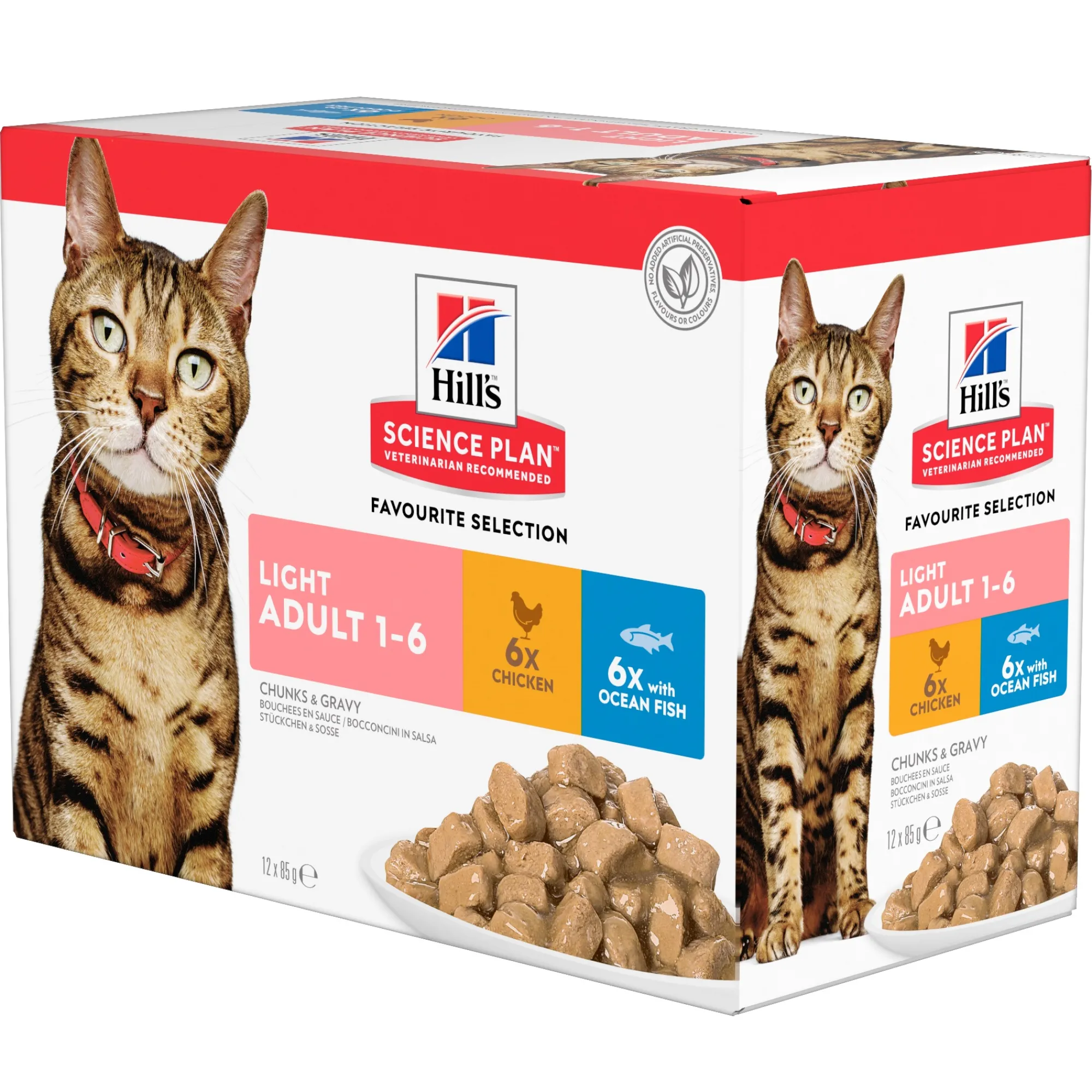 Kat Voeding|ohgreen Natvoer voor katten science plan adult light kip en zeevis 85g multipack