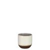 Potten En Vazen|ohgreen Nora pot rond off white glaze - h13xd14cm