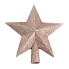 Kerstornamenten|ohgreen Piek ster glitter vanille