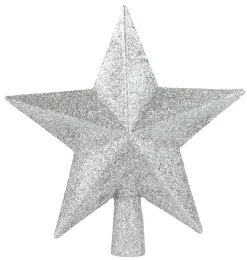 Kerstornamenten|ohgreen Piek ster glitter zilver