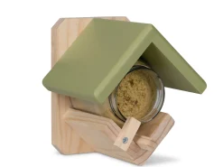 Ecocheques|Voederhuisjes En Aanverwanten|ohgreen Pindakaaspot houder hout