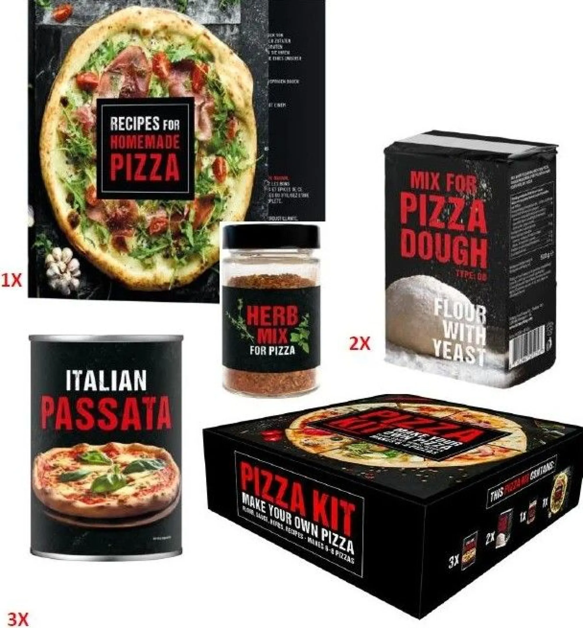 Voeding|ohgreen Pizza kit voor 6 à 8 pizza's