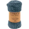 Cosy Corner|ohgreen Plaid ribble microflanel - 130x160cm, blue fusion