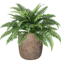 Potten En Vazen|ohgreen Planter paardebloem beton goud 25x25x25cm