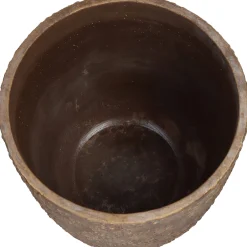 Potten En Vazen|ohgreen Planter paardebloem beton goud 25x25x25cm