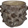 Potten En Vazen|ohgreen Planter paddestoel beton bruin 18.5x18.5x14.5cm