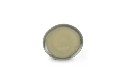 Servies|ohgreen Plat bord 28x25cm groen/grijs flint