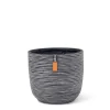 Potten En Vazen|ohgreen Pot bol Rib 23x21